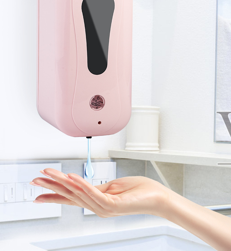 壁挂式自动免提洗手液分配器香皂机感应泡沫分配器液体肥皂自动洗手液分配器
